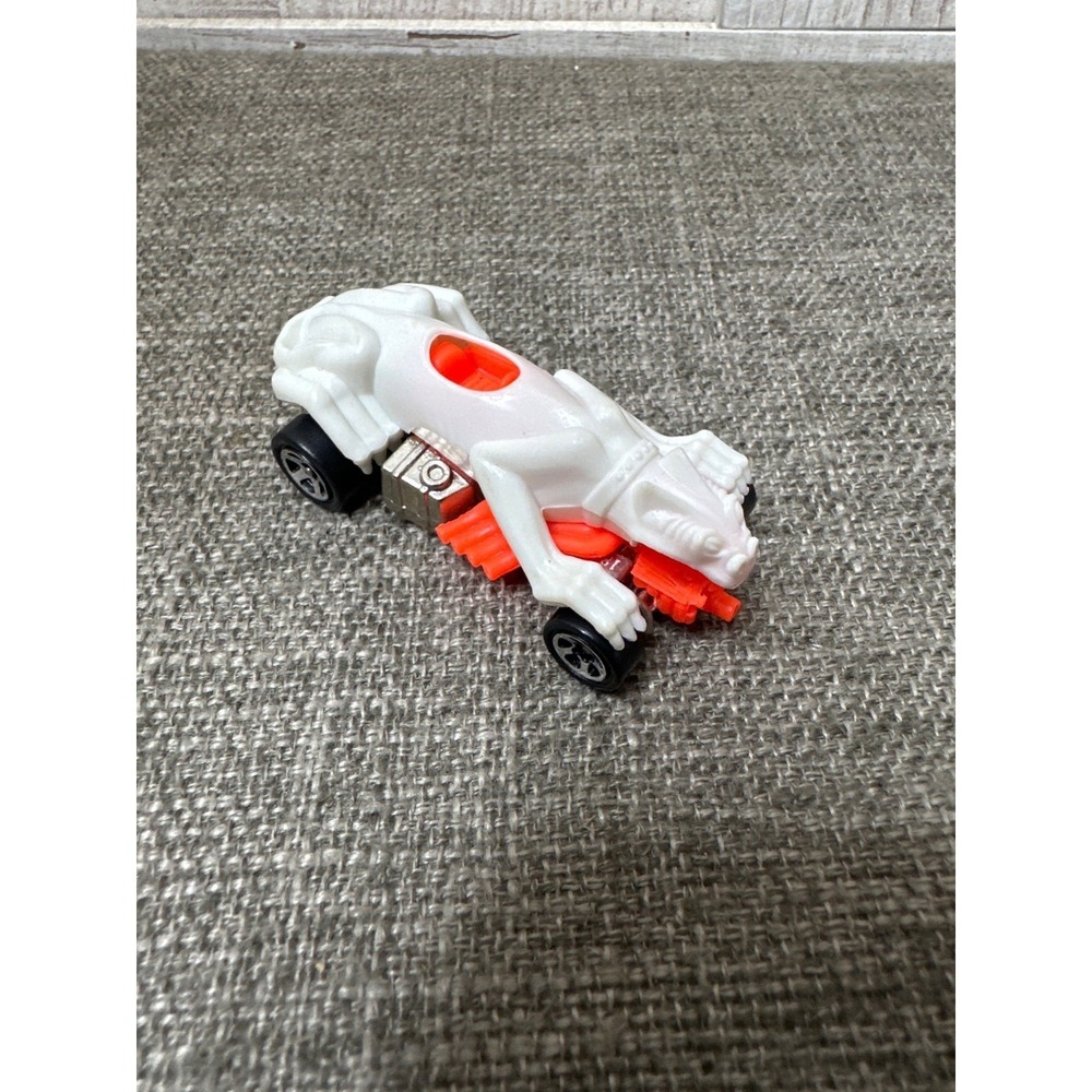 Hot Wheels 1985 Double Demon Diecast Car White Red Vintage Collectible